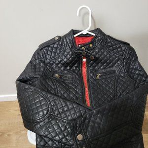 Dolce  & Gabana quilted soft leather  bomber jacket womens